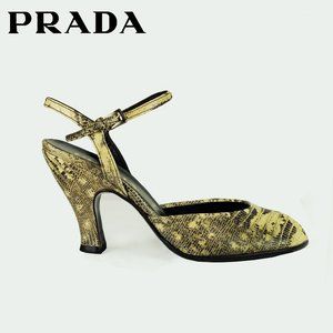 Prada women's peep toe  pump